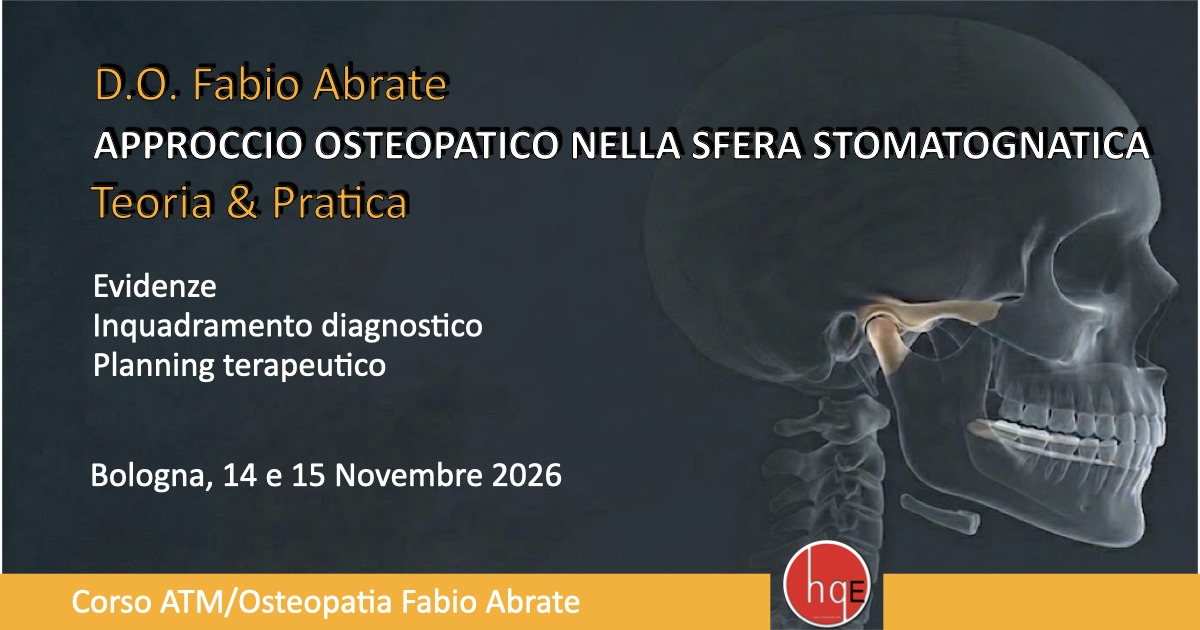 Corso Approccio Osteopatico Sfera Stomatognatica